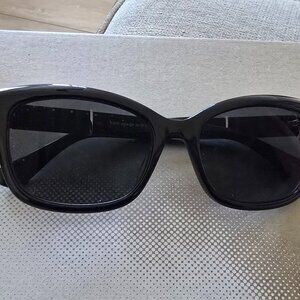 Kate Spade New York Women's Johanna 2 80790 Sunglasses, Black, 53-17-140